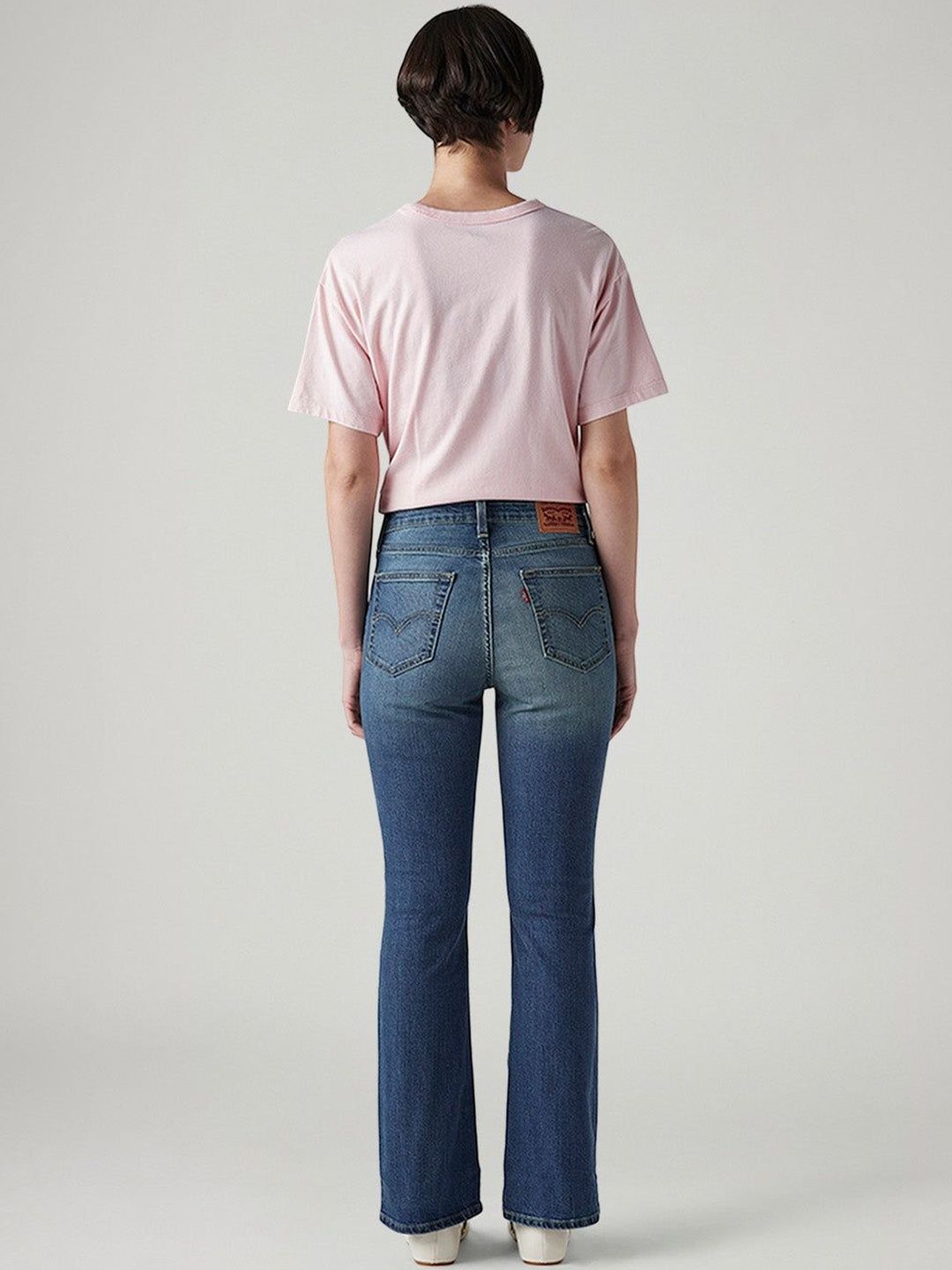 Classic Bootcut High-Rise Light Fade Stretchable Jeans