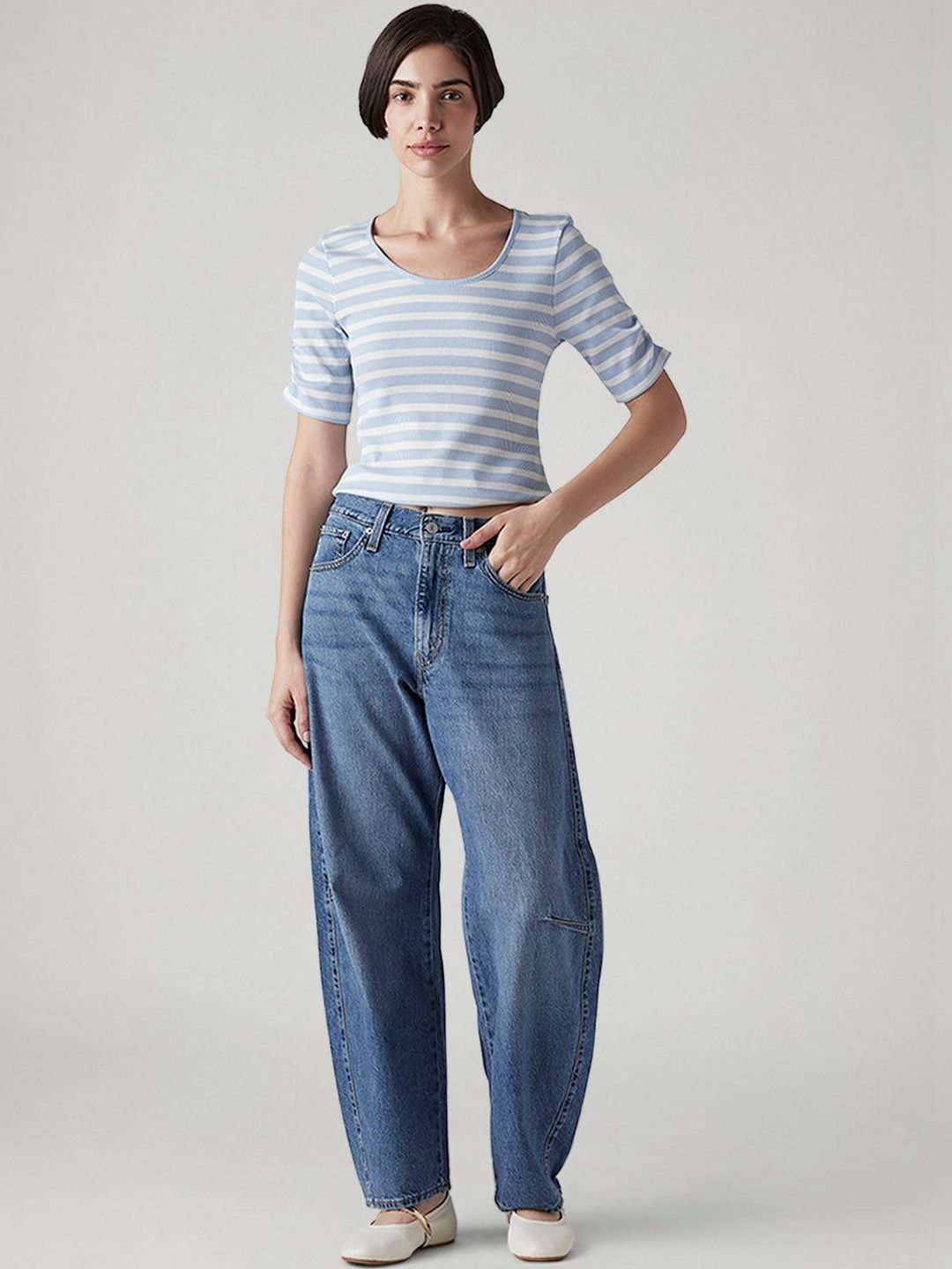 Classic Mid-Rise Light Fade Jeans