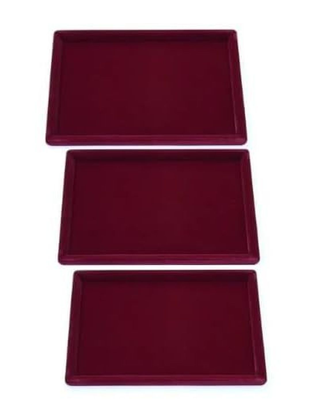 SENTONI Maroon Set of 3 Regular Organisers