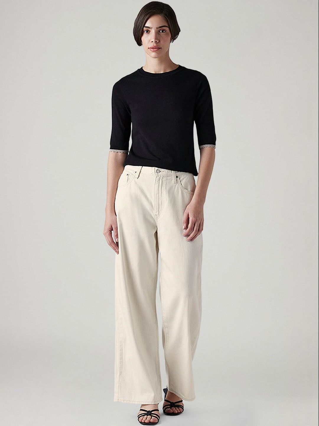 Classic Wide Leg High-Rise Light Fade Jeans