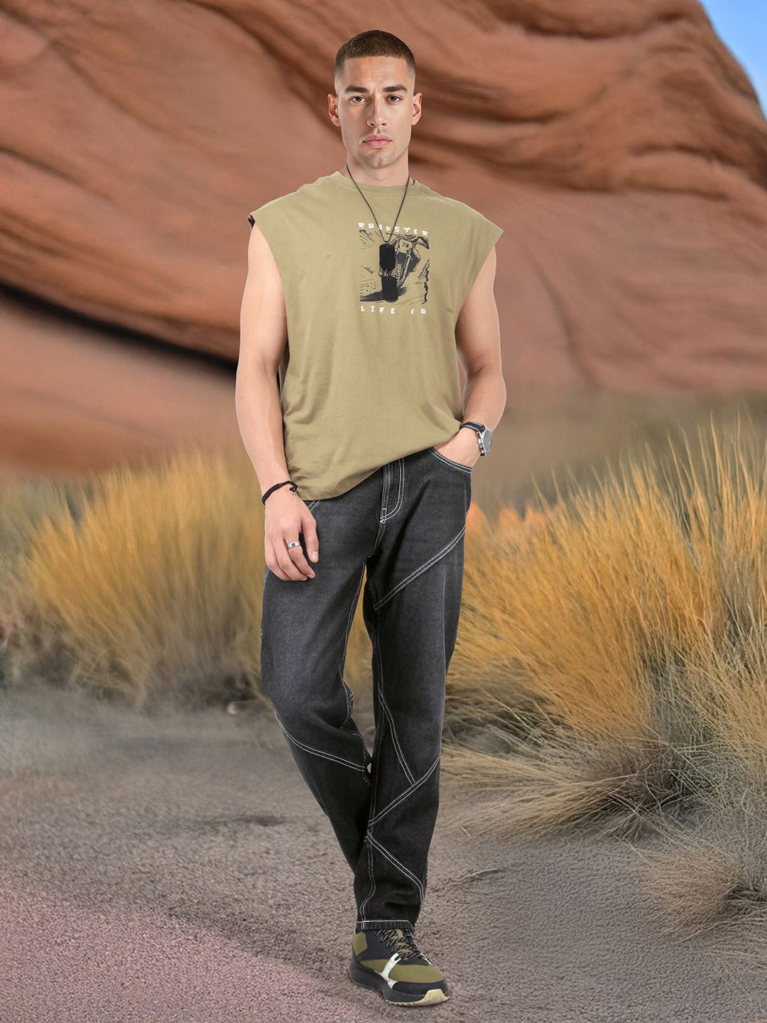 The Roadster Life Co. Men Regular Fit Pure Cotton Jeans