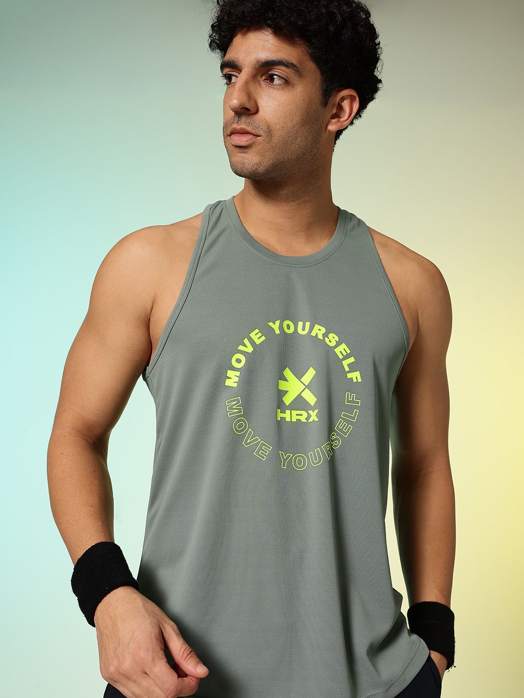 HRX by Hrithik Roshan Men Typography Printed Rapid Dry Training T-shirt