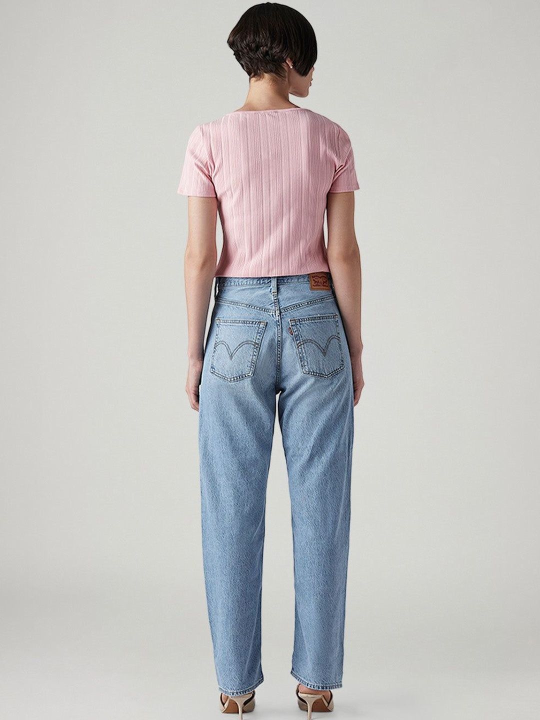 Classic Straight Fit High-Rise Light Fade Jeans