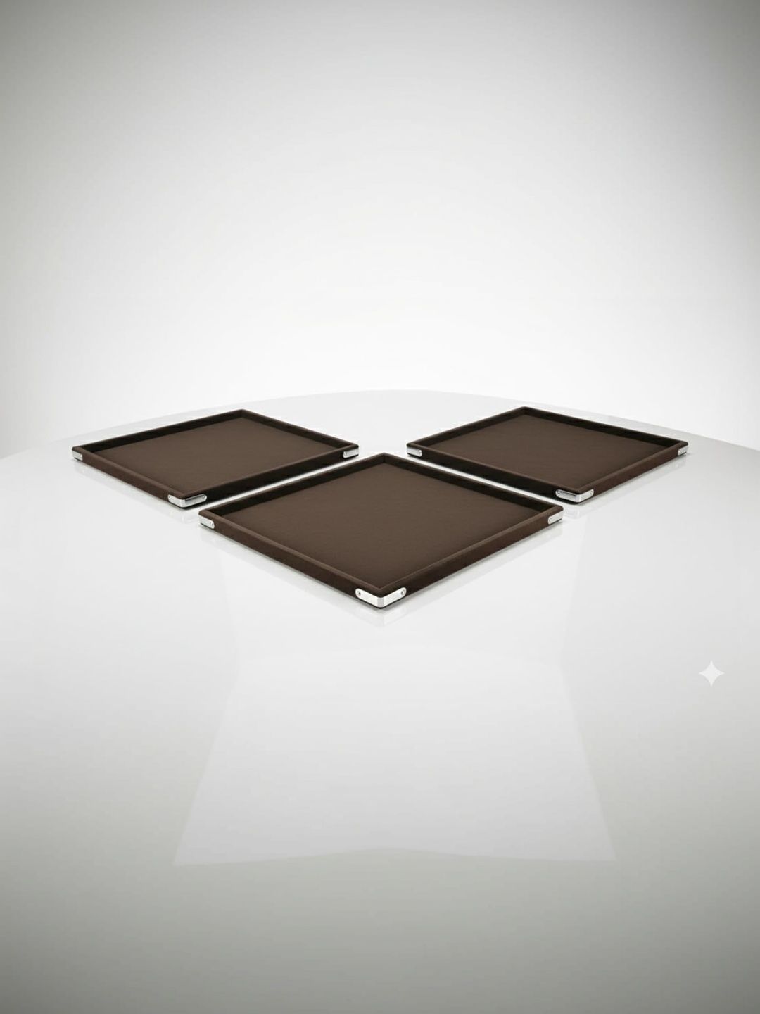 SENTONI Brown Set of 3 Regular Organisers