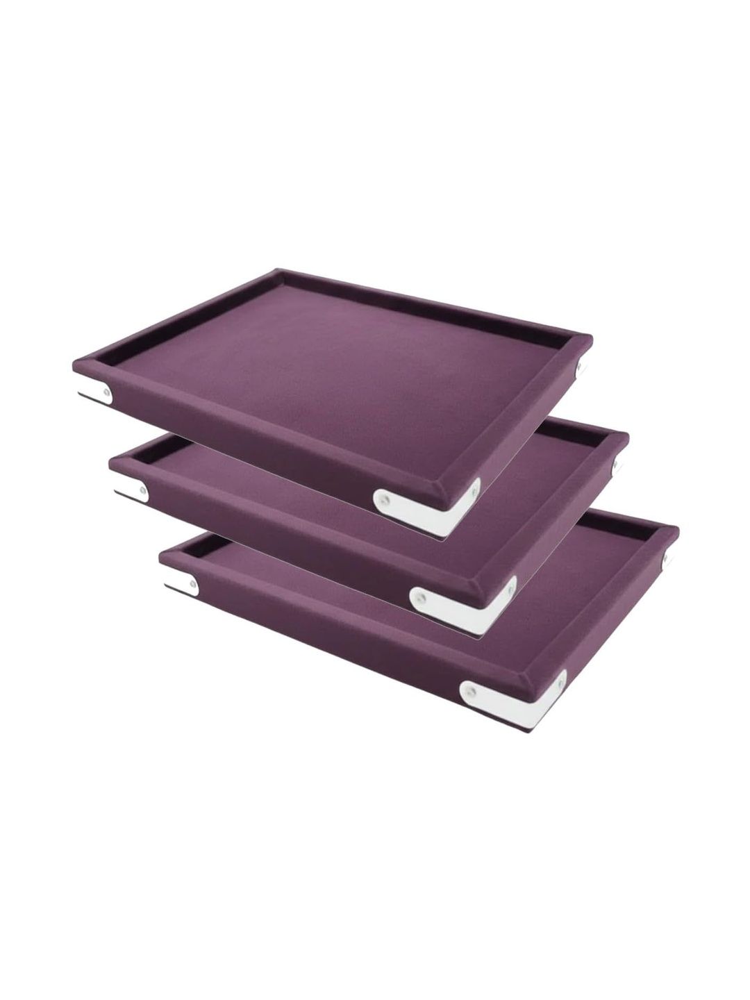 SENTONI Purple Set of 3 Regular Organisers
