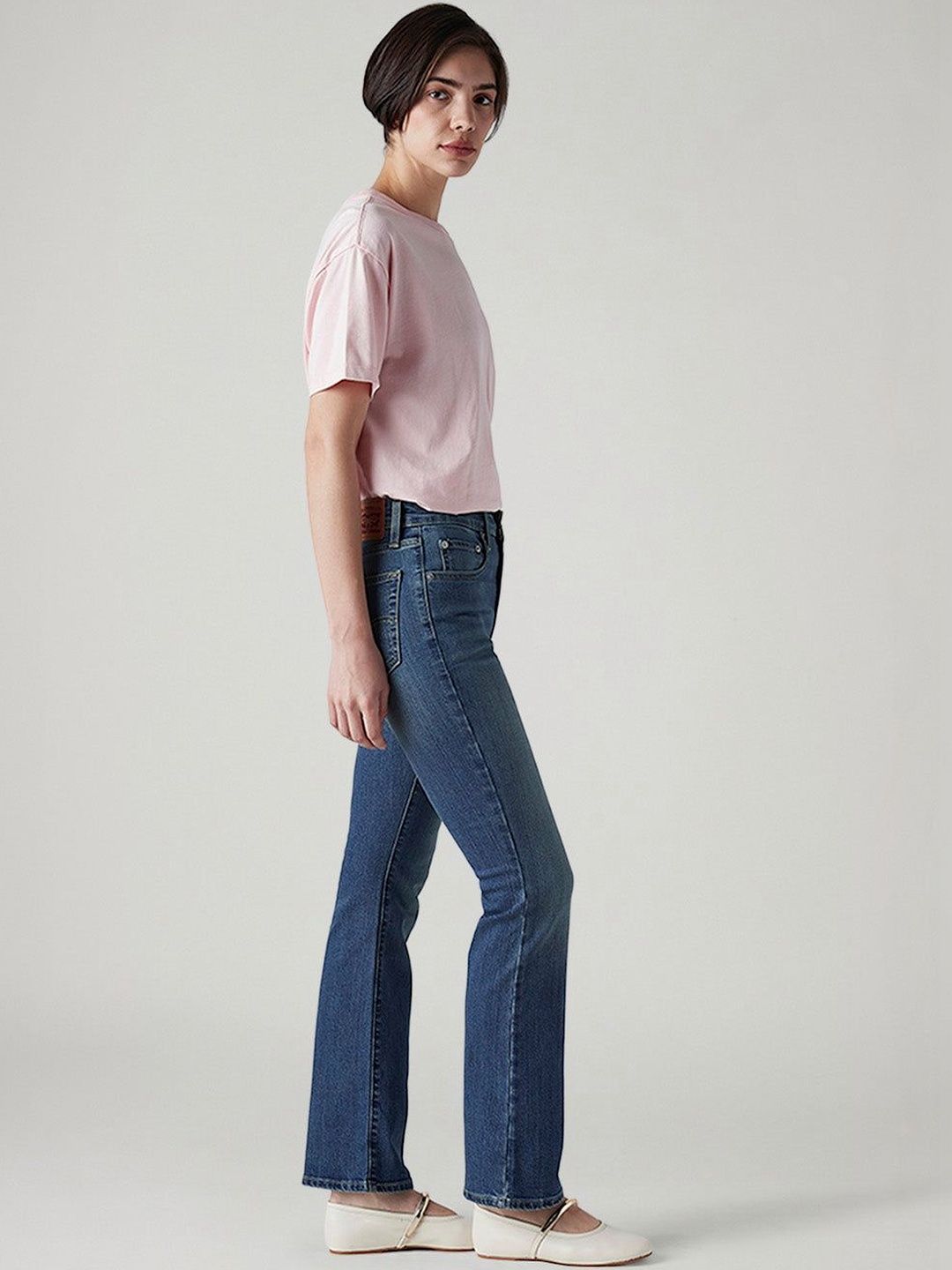 Classic Bootcut High-Rise Light Fade Stretchable Jeans