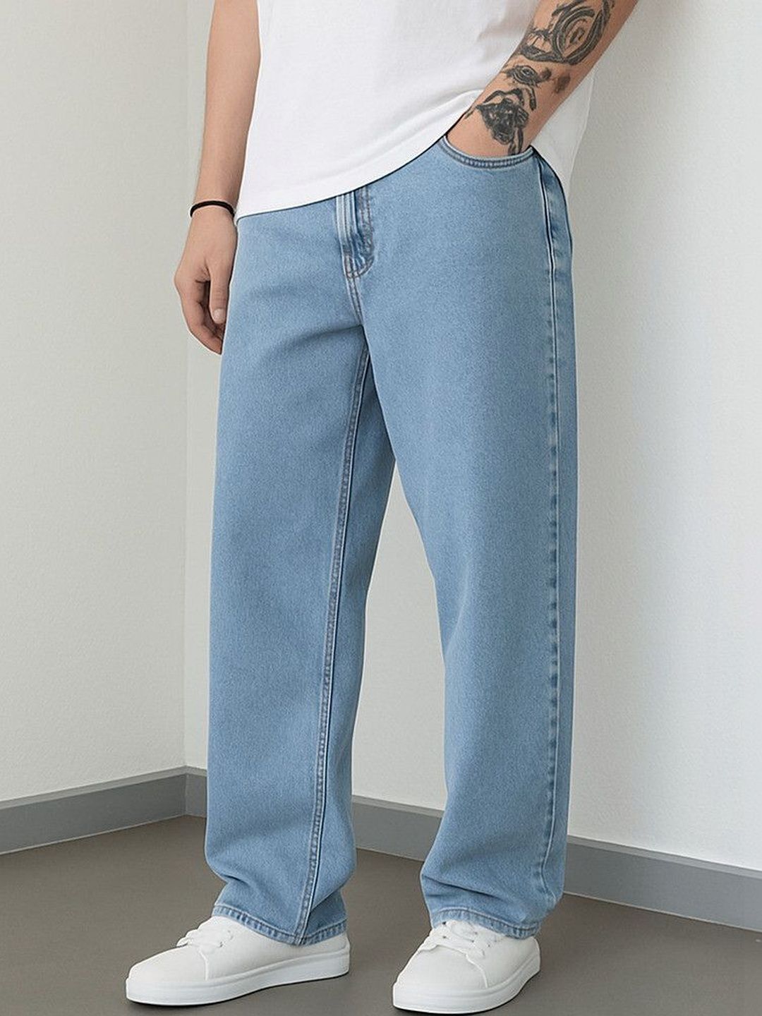 ZAYSH Men Regular Fit Mid-Rise Jeans