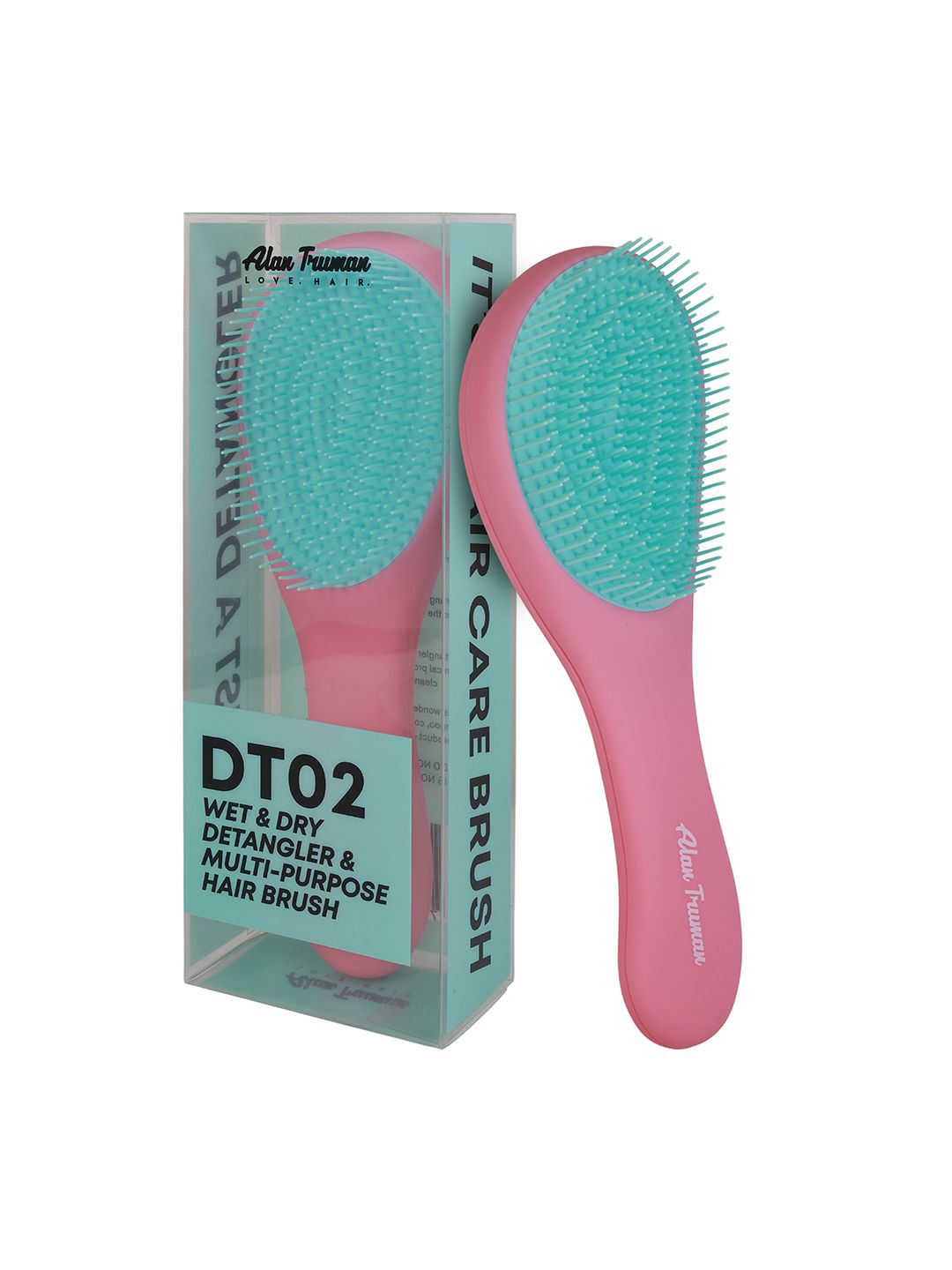 Alan Truman DT02 Detangling Brush Pink Blue