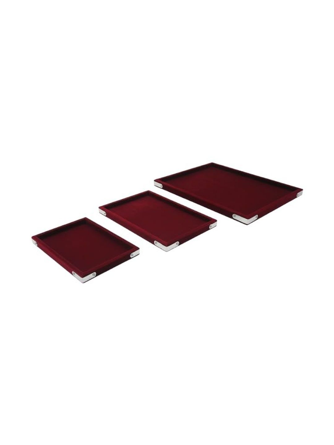 SENTONI Maroon Set of 3 Regular Organisers