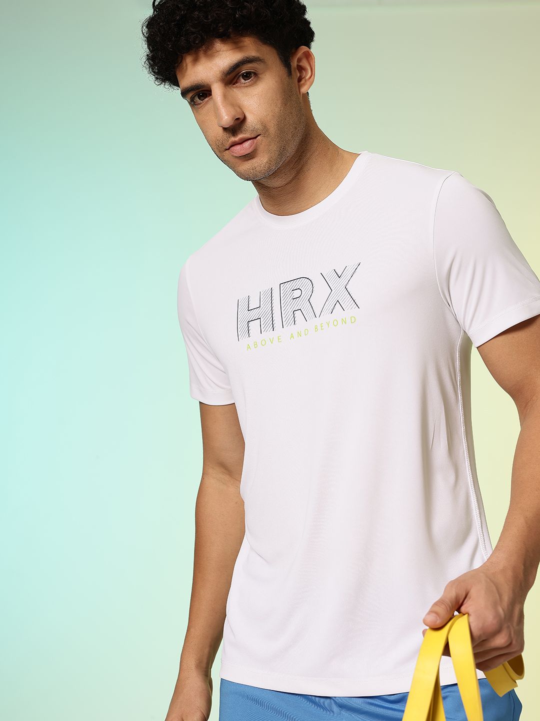 HRX by Hrithik Roshan Brand Logo Printed Rapid-Dry Training T-shirt