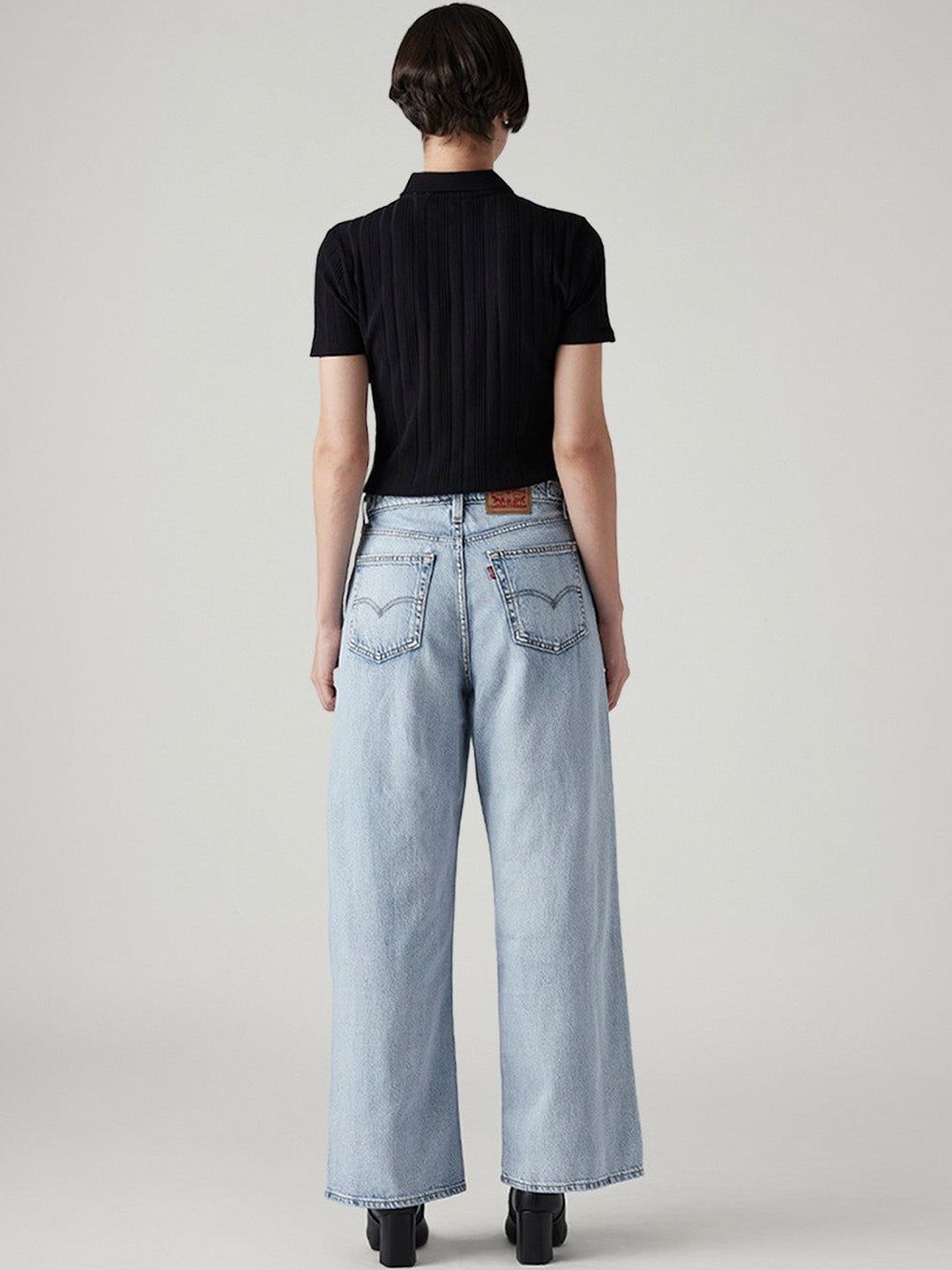 Classic Wide Leg High-Rise Light Fade Jeans