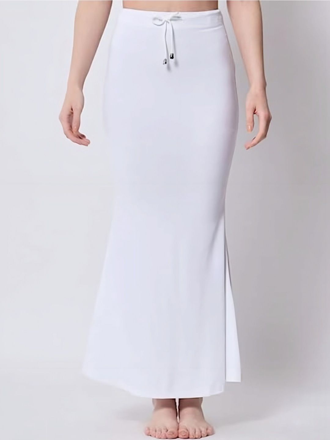 DUNBERRY LONDON White Women Tummy Control Slimming Body Shaper Stretchable Saree Shapewear