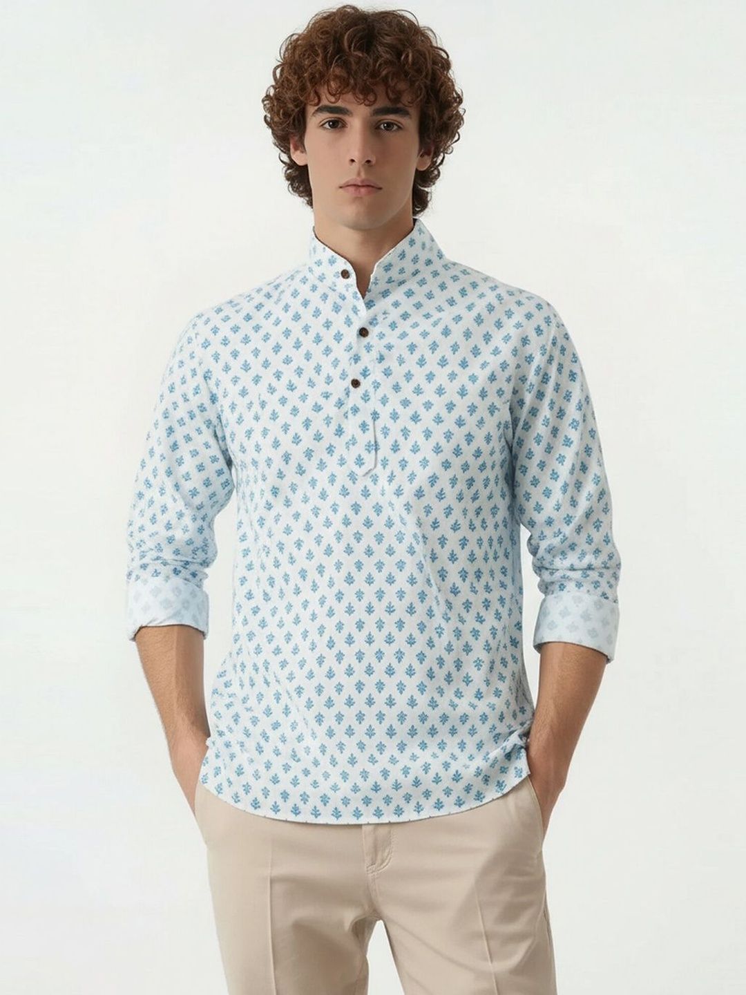 SZN Men Standard Sheer Casual Shirt