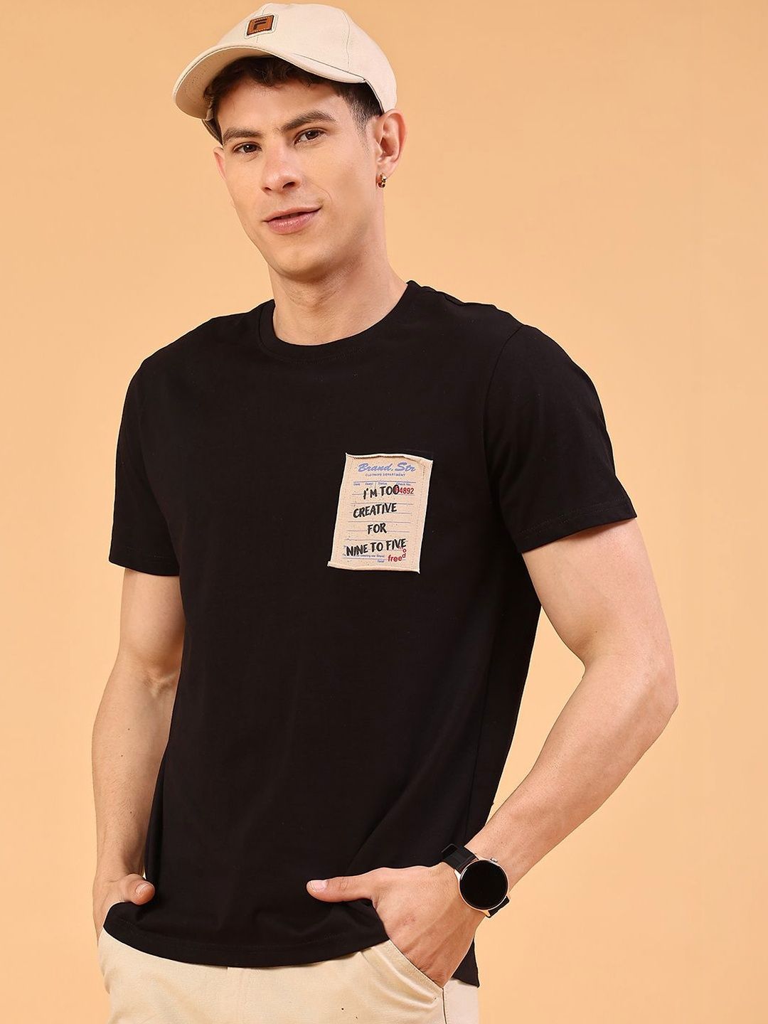 V-Mart Men Printed T-shirt