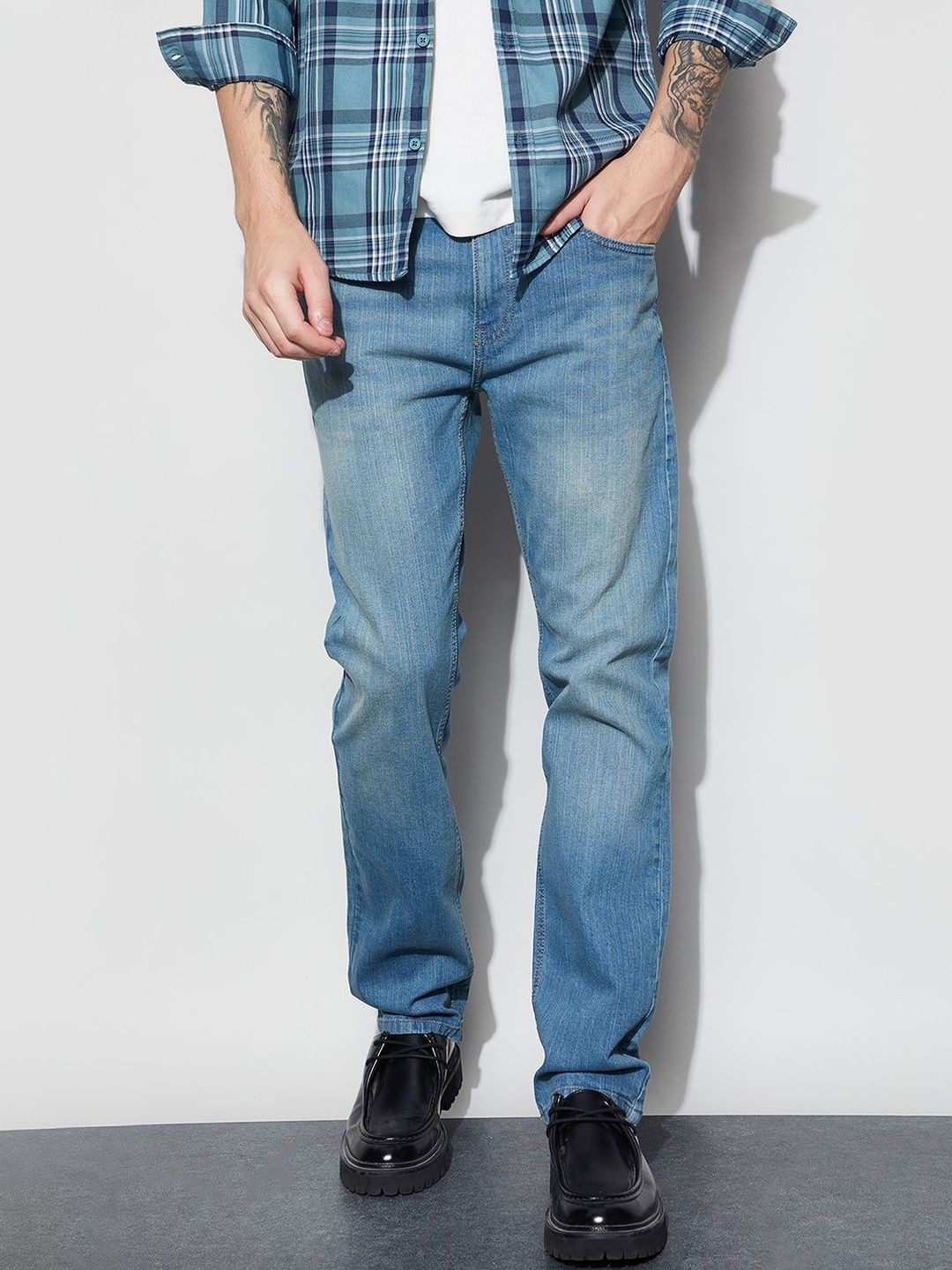 Fame Forever by Lifestyle Men Straight Fit Mid-Rise Jeans