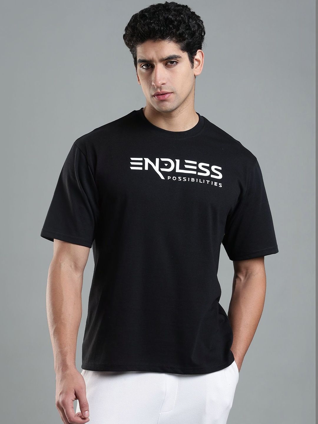 LEWEL Men Printed T-shirt