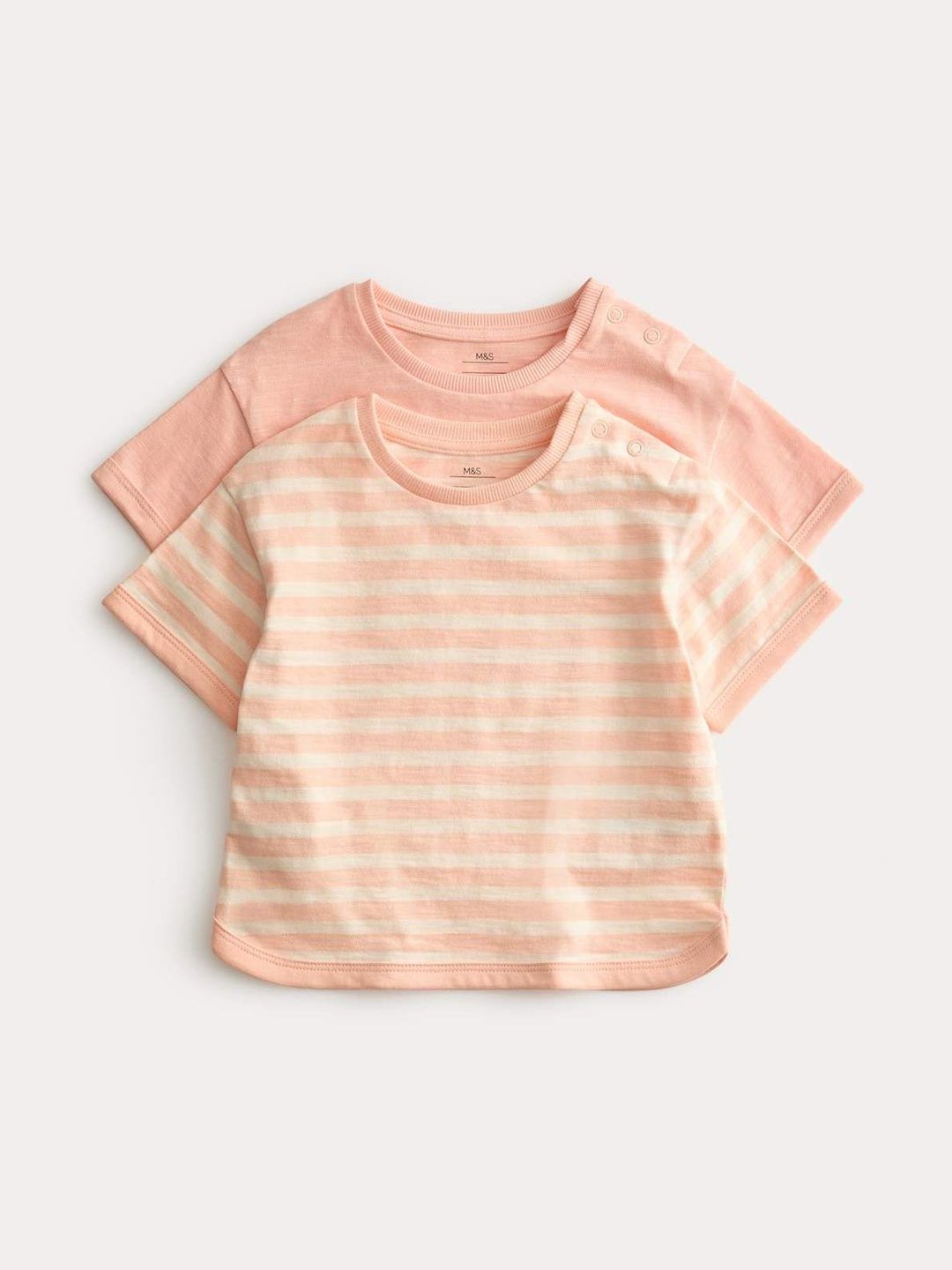 Marks & Spencer Marks & Spencer 2 Pack Pure Cotton Patterned Tops