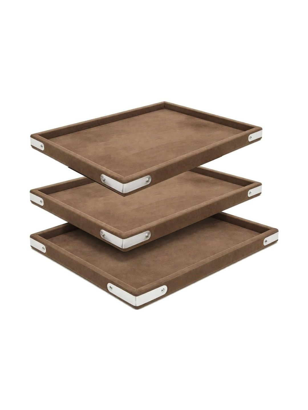 SENTONI Brown Set of 3 Regular Organisers