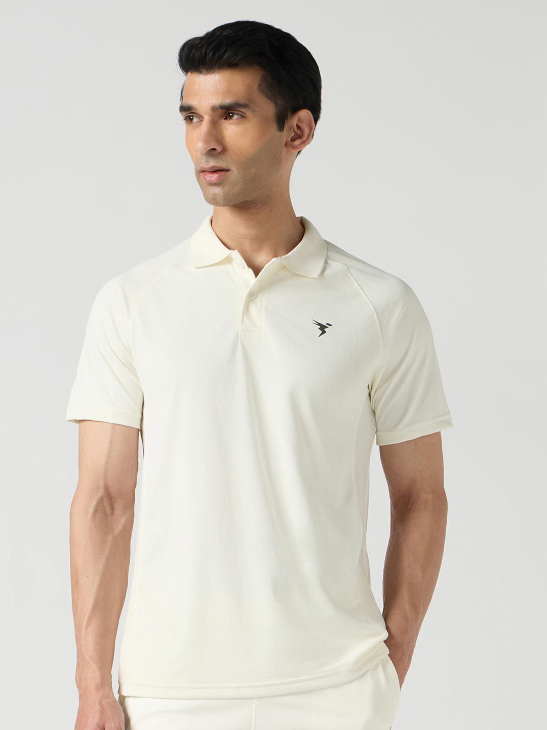 Technosport Men Brand Logo Polo Collar Anti Static Slim Fit T-shirt