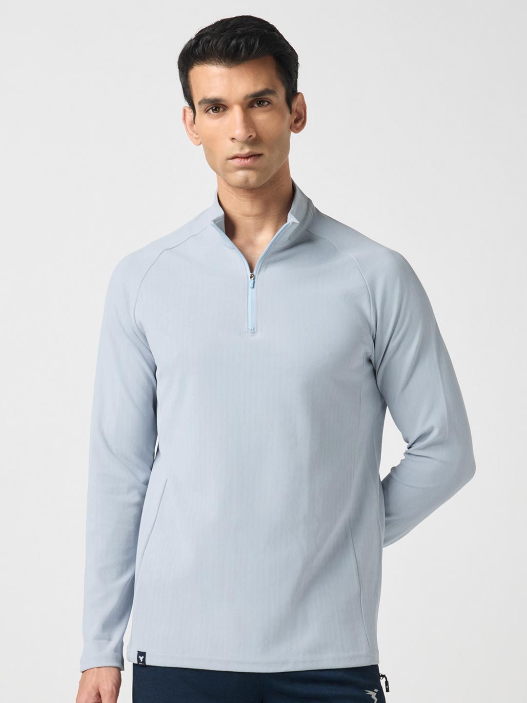 Technosport Men High Neck Slim Fit T-shirt