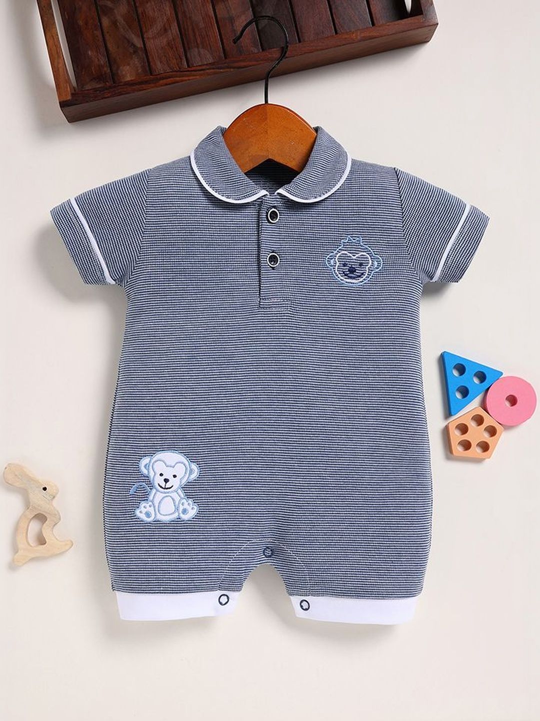 BABY GO Boys Cotton Rompers