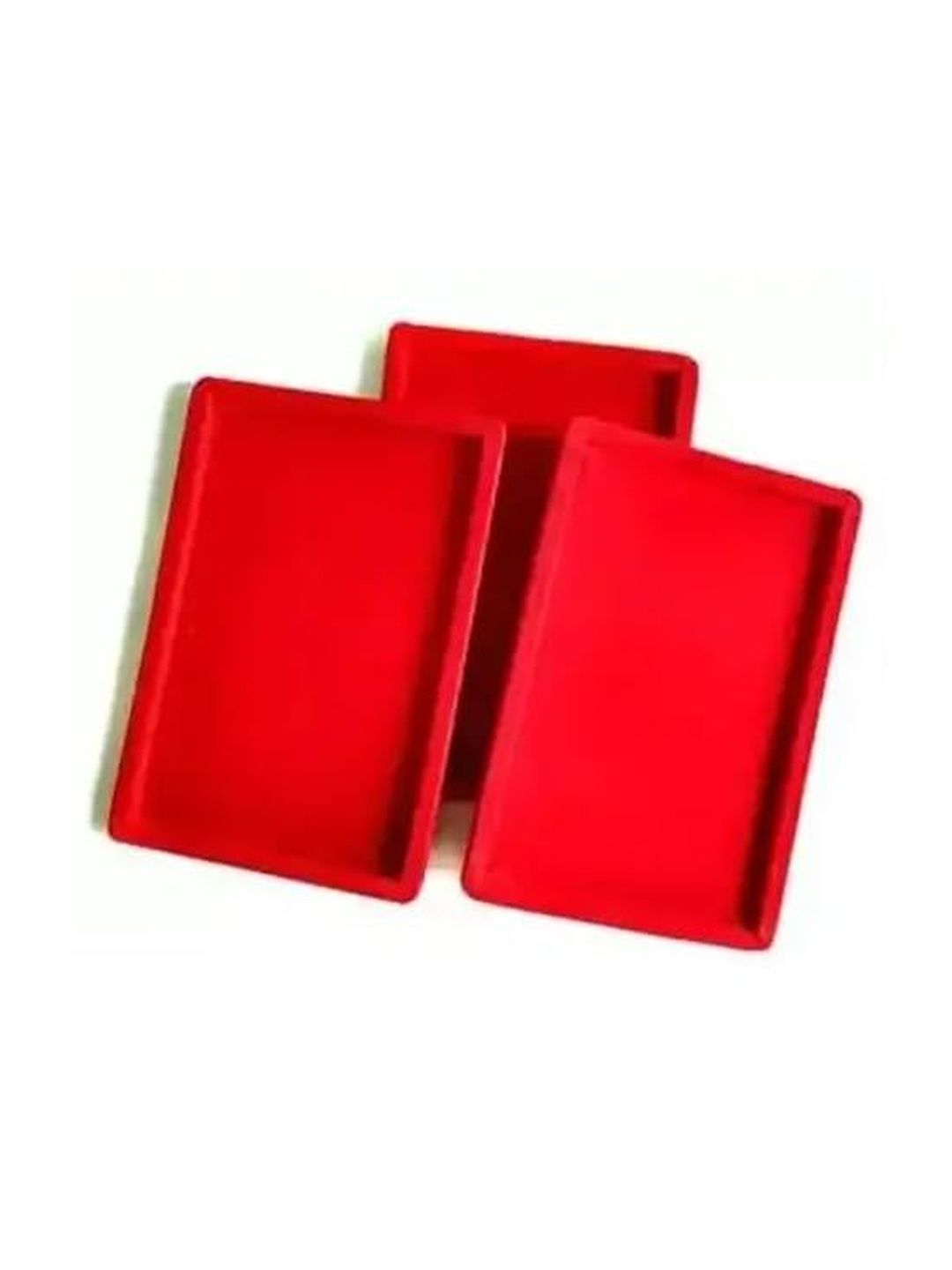 SENTONI Red Set of 3 Regular Organisers