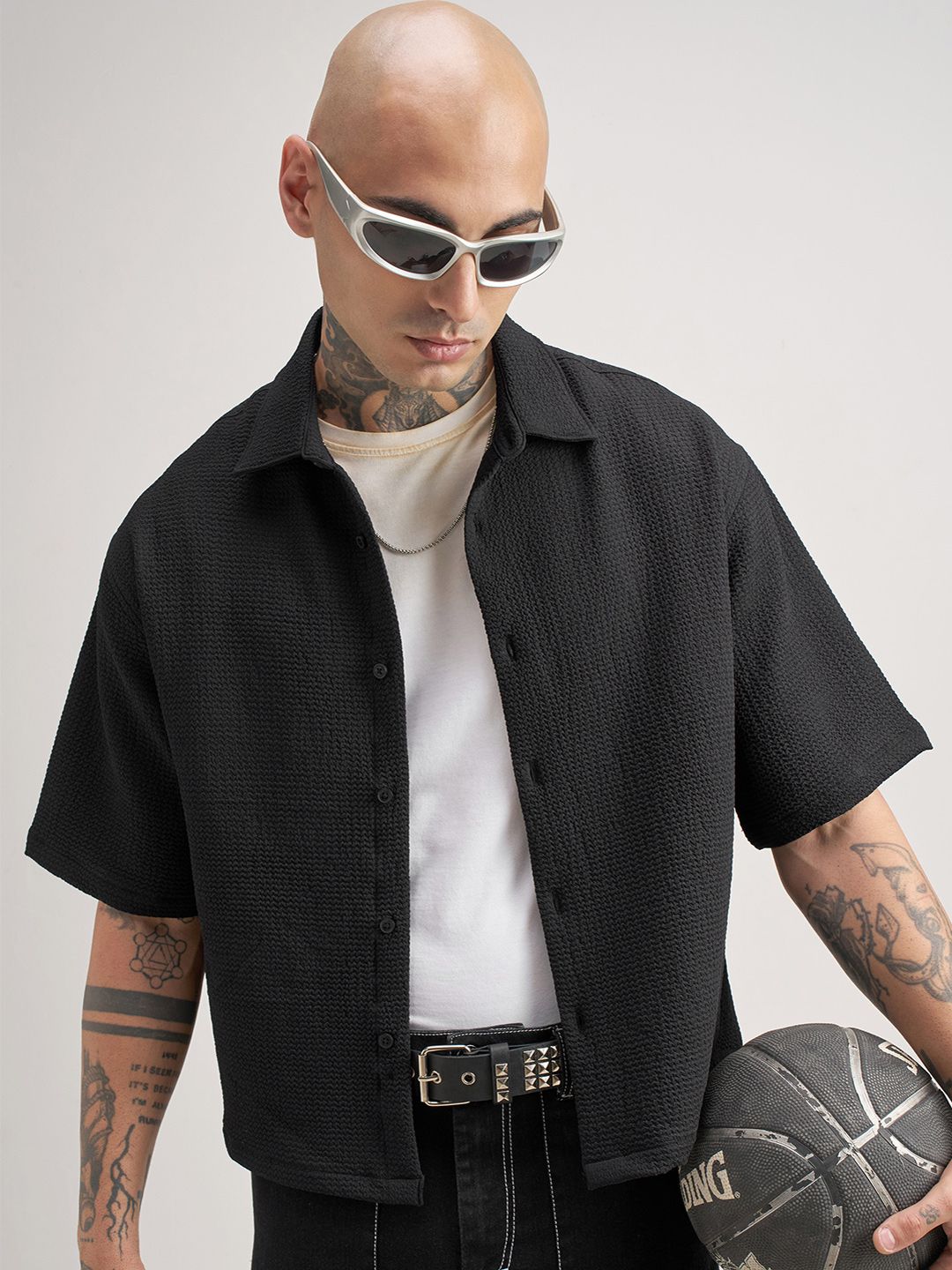 HIGHLANDER HIGHLANDER Men Boxy Casual Shirt