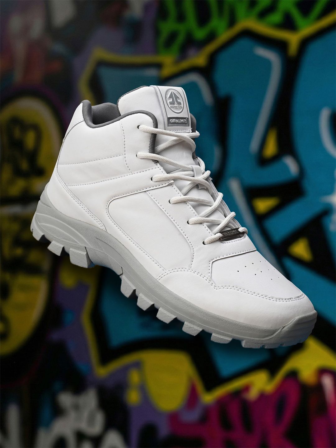 OFF LIMITS Magnum Opus White Synthetic Trekking Shoes