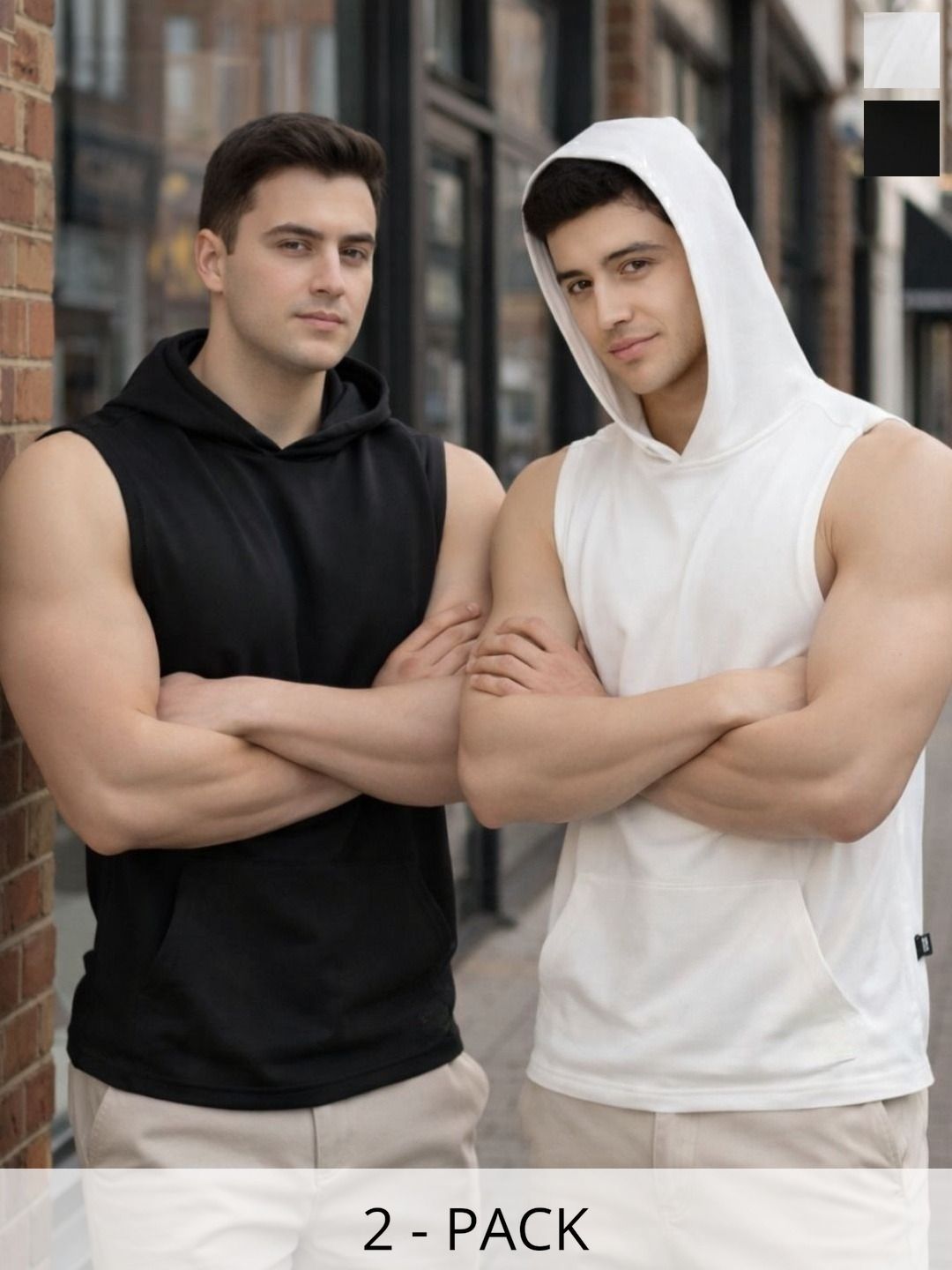 Metronaut Men 2 Hooded Pockets T-shirt