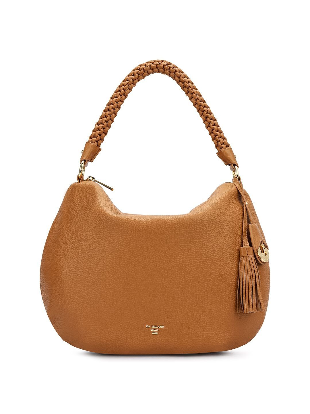 Da Milano Da Milano Leather Structured Hobo Bag