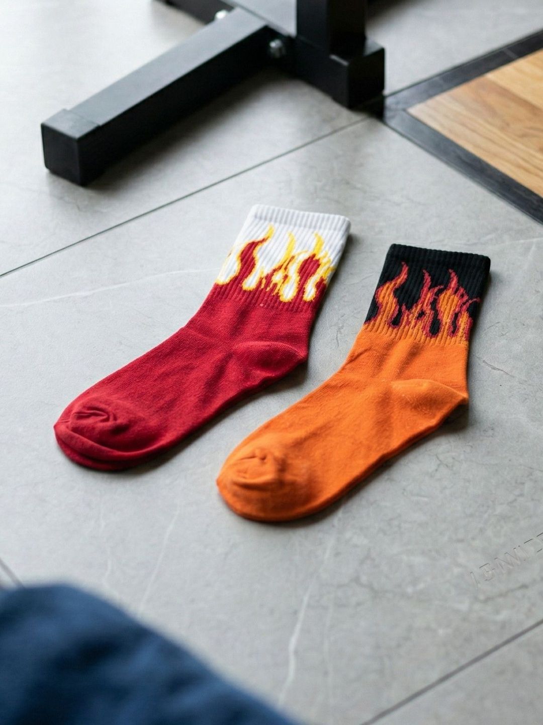 Moda Rapido Men Pack of 2 Cotton Blend Patterned Above Ankle Socks