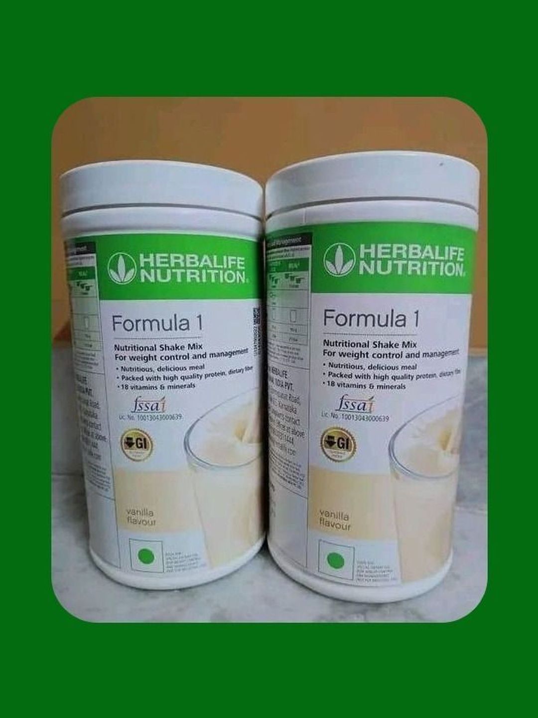 HERBAL NUTRITION LIFE AHIRVEDAHARB Set Of 2 Formula 1 Nutritional Shake Mix - 500 g Each
