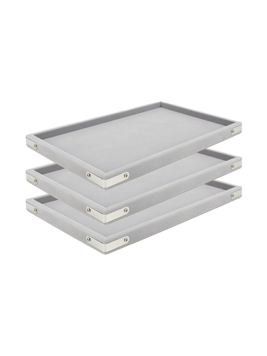 SENTONI Grey Set of 3 Regular Organisers