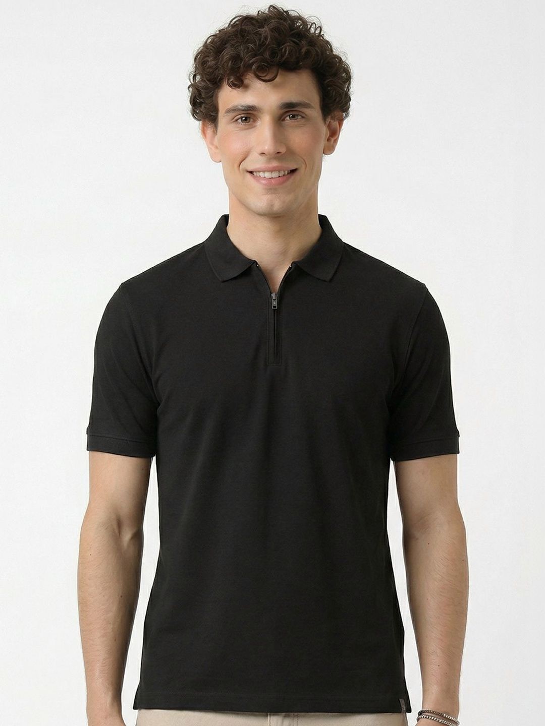 glitchez Men Polo Collar T-shirt