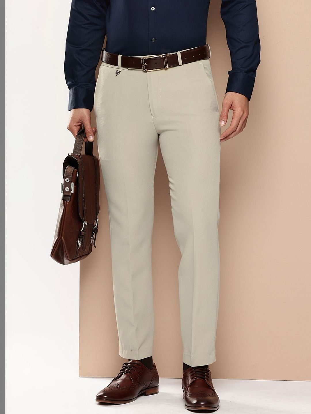 R.Code by The Roadster Life Co. Men Slim Fit Trousers