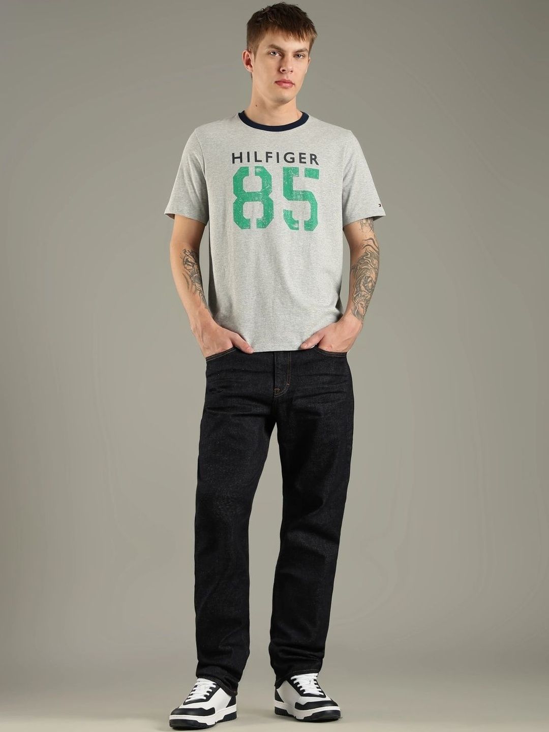 Slim Fit Mid-Rise Heavy Fade Jeans