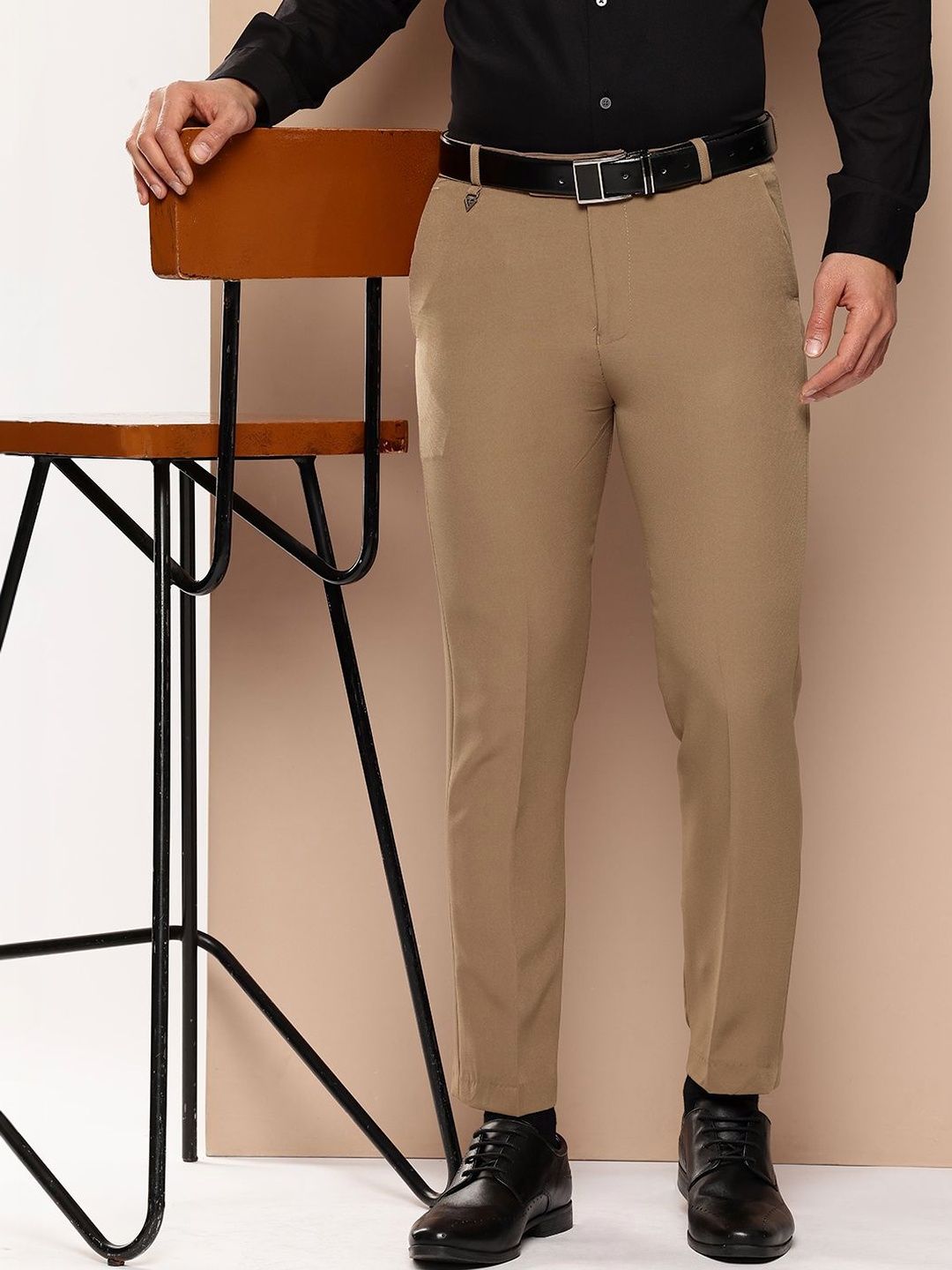 R.Code by The Roadster Life Co. Men Slim Fit Trousers