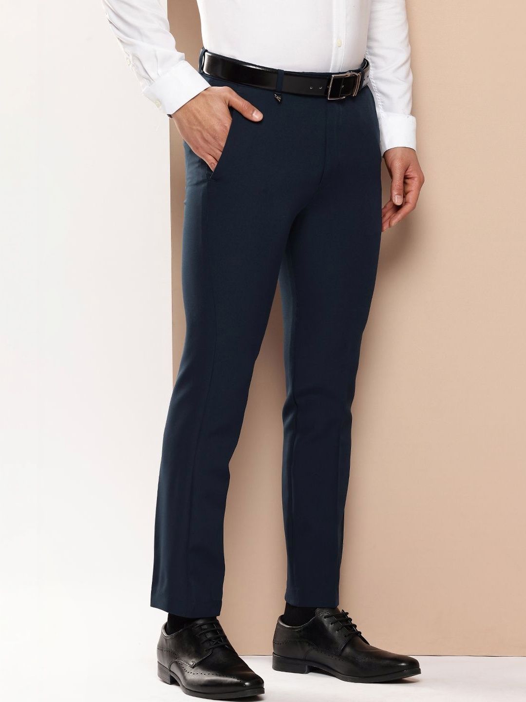 R.Code by The Roadster Life Co. Men Slim Fit Trousers