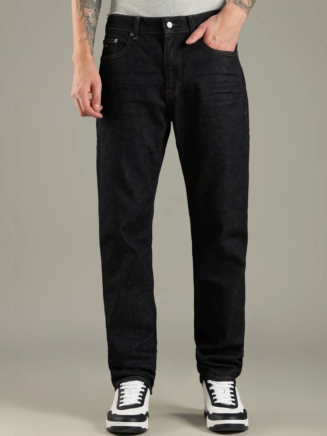 Slim Fit Mid-Rise Heavy Fade Jeans