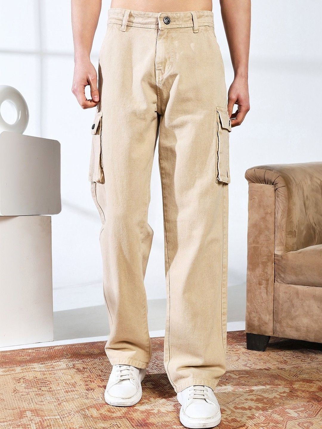 DENIMLOOK Men Jean Straight Fit Mid-Rise Stretchable Jeans