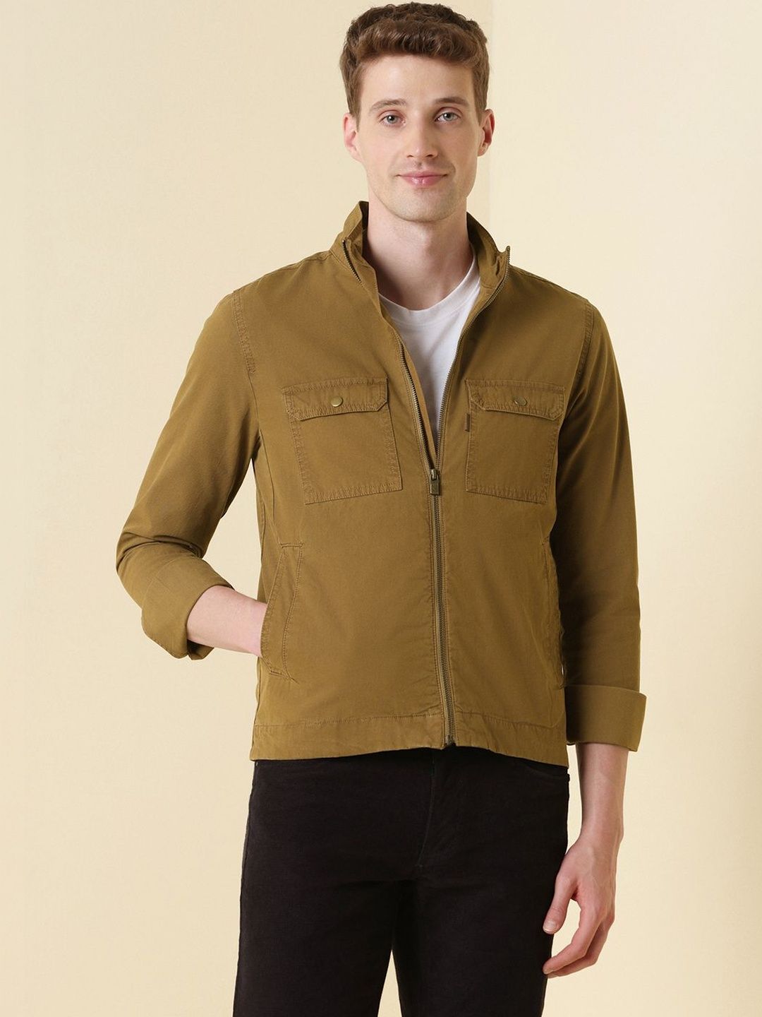 Allen Solly Men Open Front Jacket