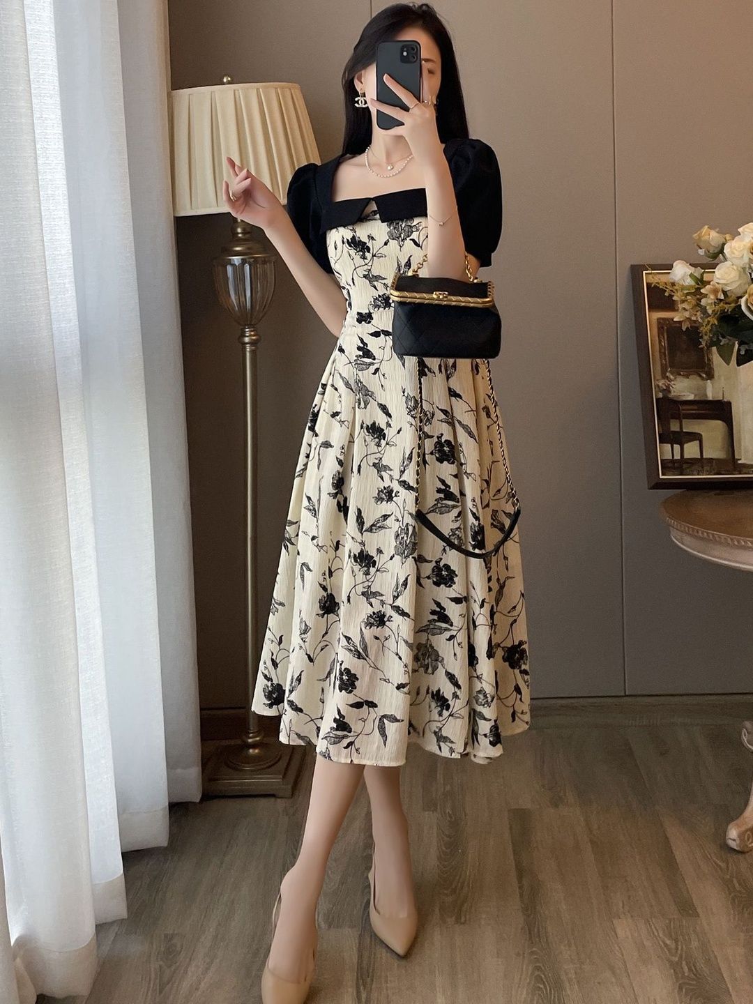 open lace back dress Party Wear One Piece Gown For Women main image 1