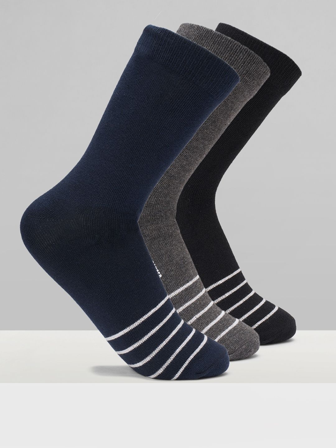 Urban Ranger by pantaloons Men Pack of 3 Cotton Blend Assorted Socks