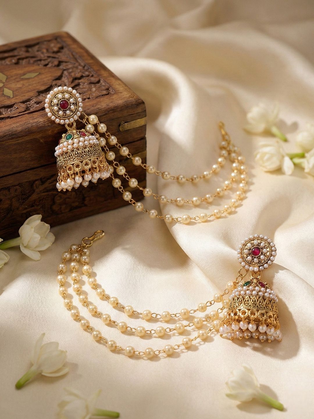 MEIRA JEWELLERY Circular Jhumkas Earrings
