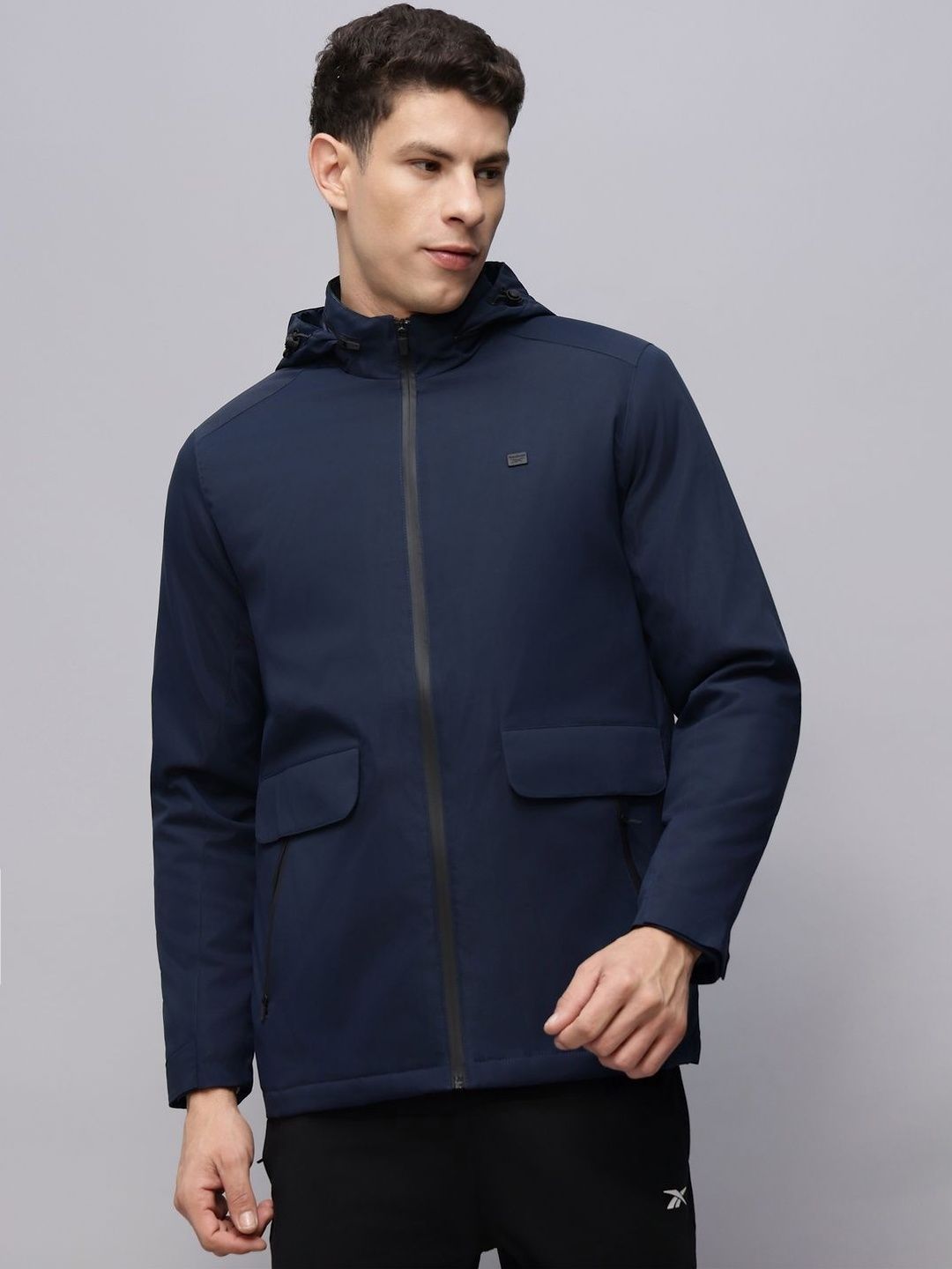 Reebok Hooded Open Front Jacket