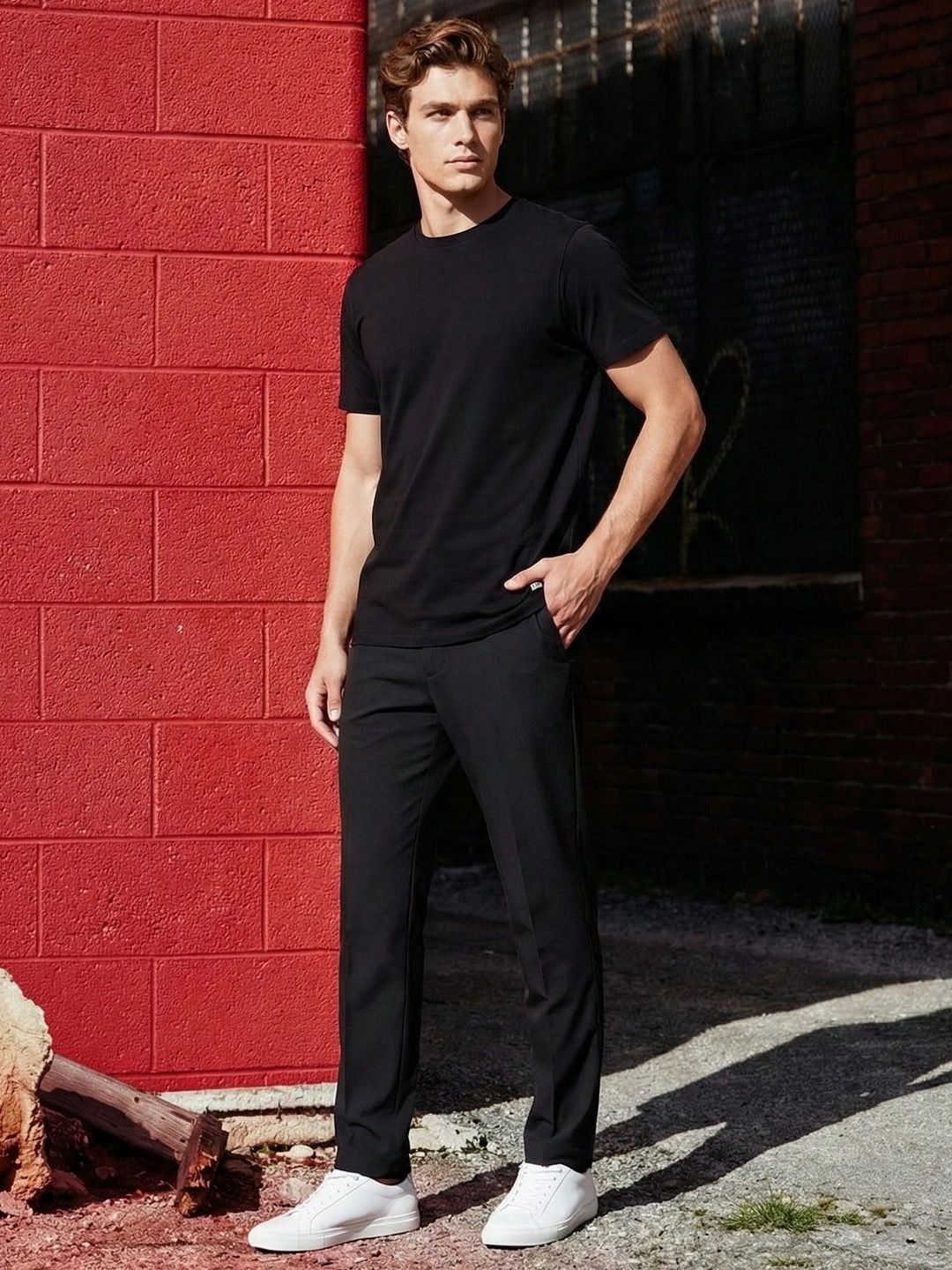 The Roadster Lifestyle Co. Round Neck Cotton T-Shirt