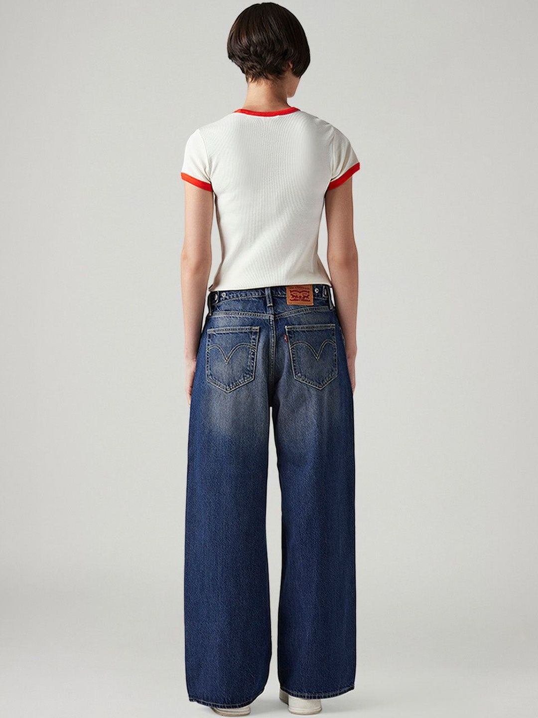 Classic Wide Leg High-Rise Light Fade Jeans
