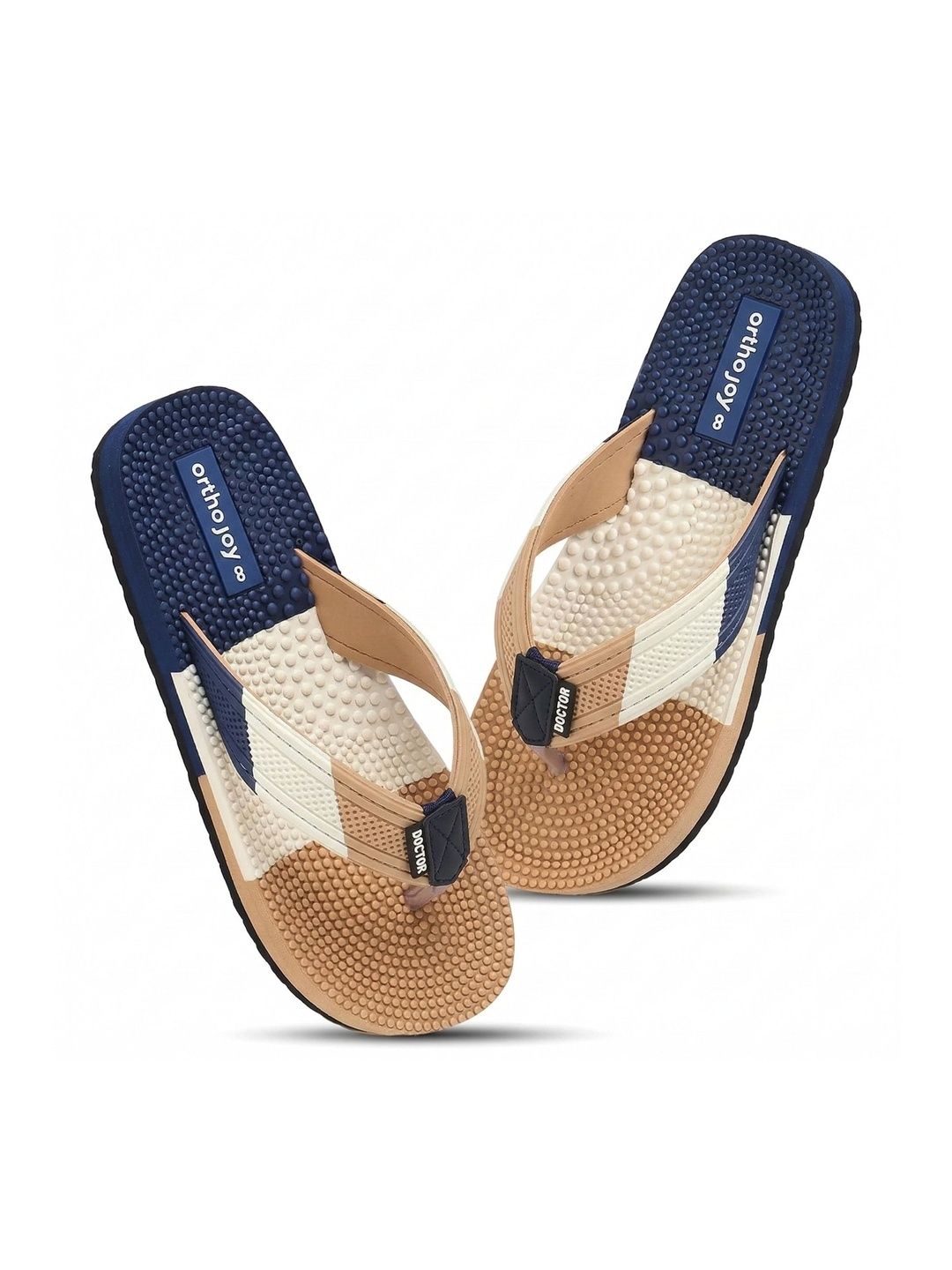 ORTHO JOY Men Rubber Flip Flops