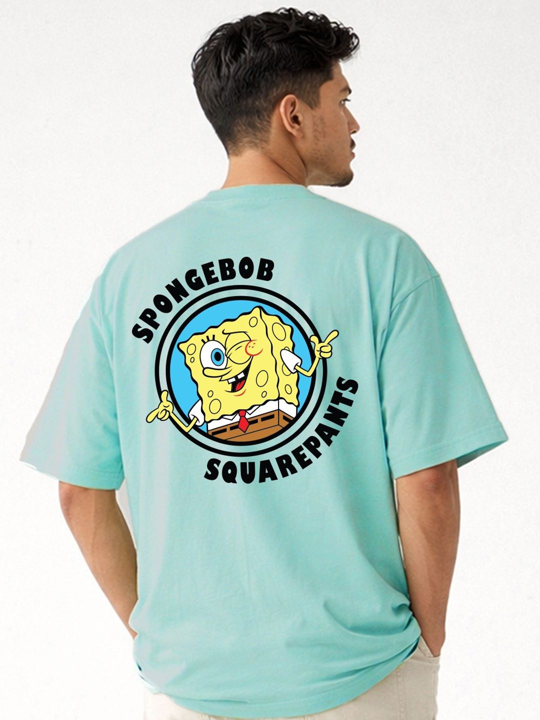 Kook N Keech X Minute Mirth Men Spongebob Printed T-shirt