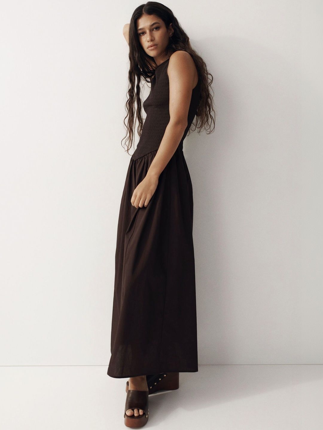 H&M Boat-Neck Midi Dress